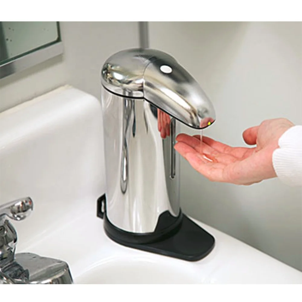 
NEW Creative Infrared Touchless Stainless Steel Sensor Liquid Soap Dispenser for kitchen bathroom HOME approved by CE ROHS 