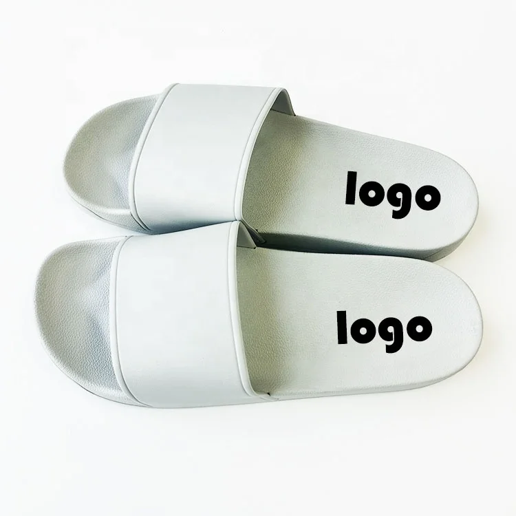 

Big Size Customized Logo Made Women's Unisex Outdoor Sandals bathroom UK Custom Print Design Slide Slippers For girls