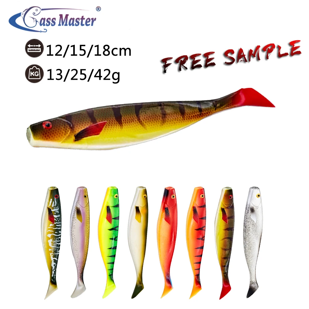 

Bass master soft Fishing Lure bait saltwater bass fishing pro shad lure for fishing pike big soft lure