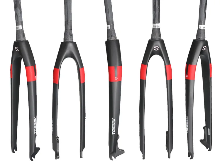 Toseek Carbon Fiber Mountain Bike Fork Tapered Rigid Bicycle Fork Mtb 26 27.5 29 Er Inch Ud