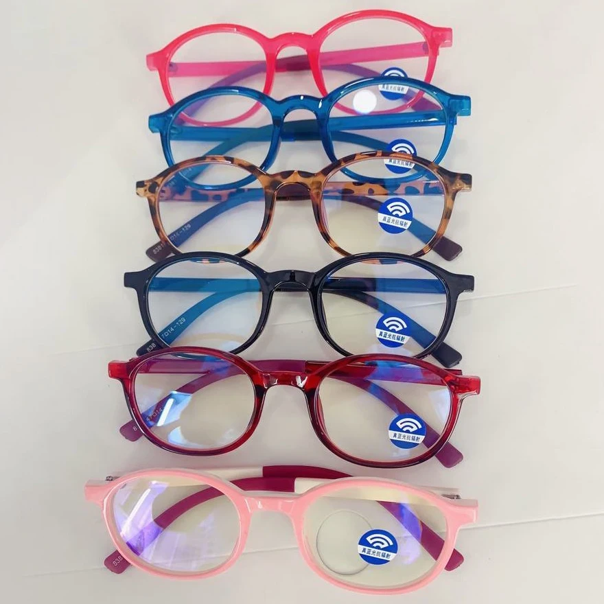 

2020 new arrival kids colorful blue light blocking glasses optical frame children anti blue light reading computer glasses 8381