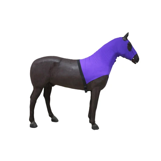 

custom logo horse neck protection cover clothing washable Elastic Fabric Mane Saver Hood Slinky Hood, Many cloths