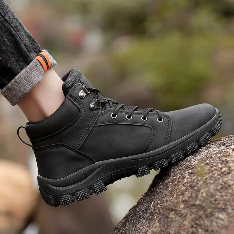 

High Quality Comfortable Multicolor Lace-Up Type PU Leather Mens Casual Boots In Stock, Optional