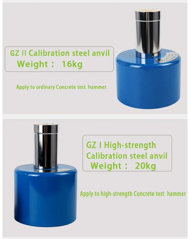 Langry Gz Portable Rebound Hammer Calibrates Steel Anvil Concrete