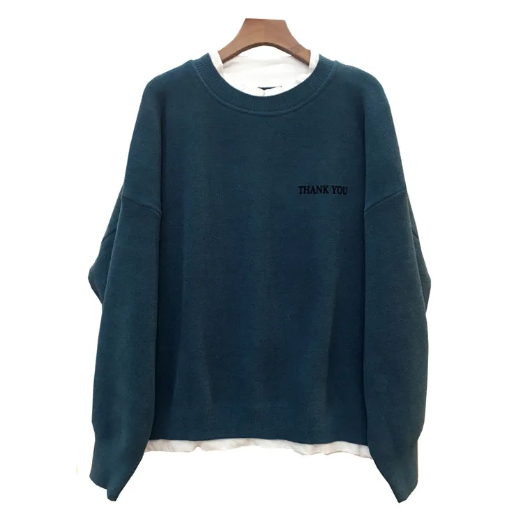 

2021 Fall Winter New Fashion Cartoons Suede Sweater Long Sleeve O-Neck Sweater, As picture