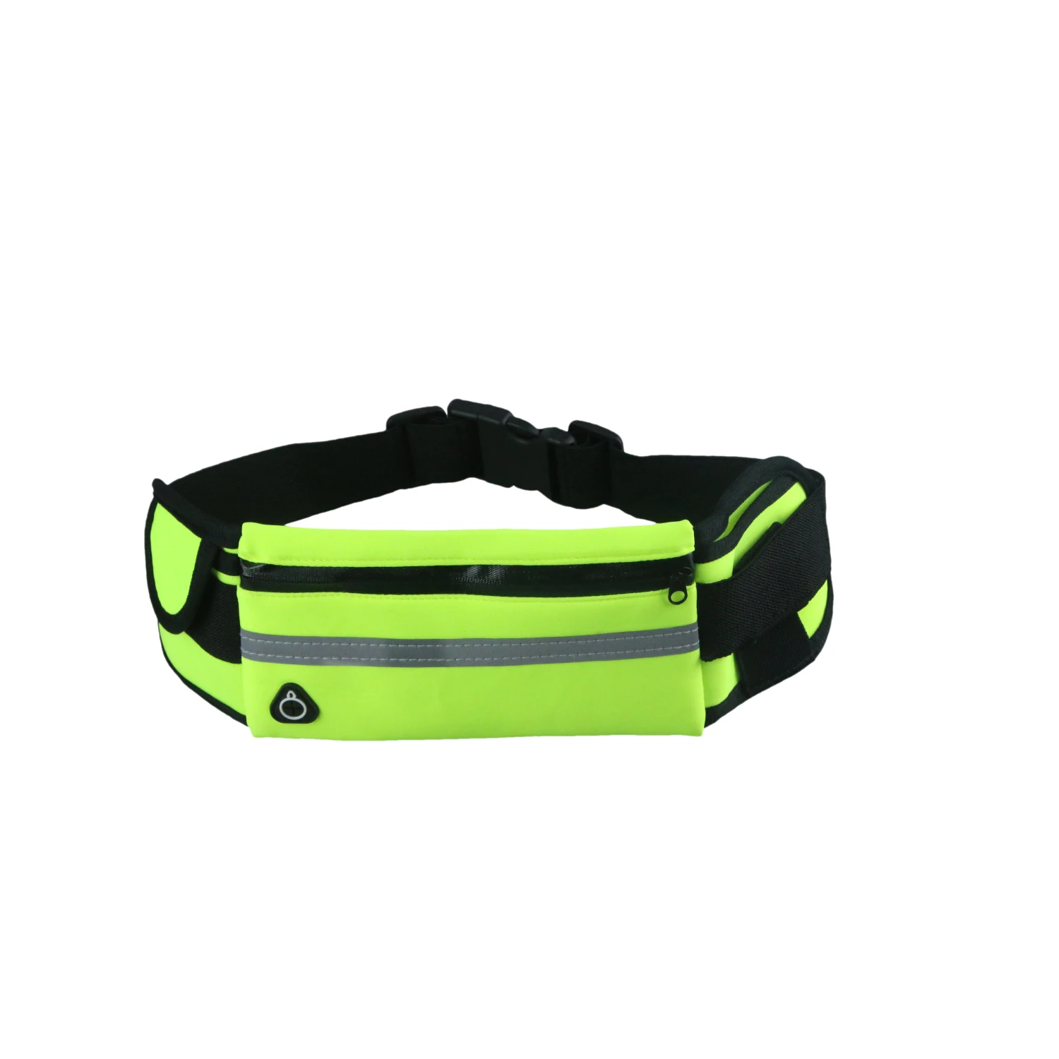 

Build & Fitness Running Belt Adjustable Pack Slim Comfortable with Secure Key Clip Fits all Phone models Keys Cards waist bag, Green
