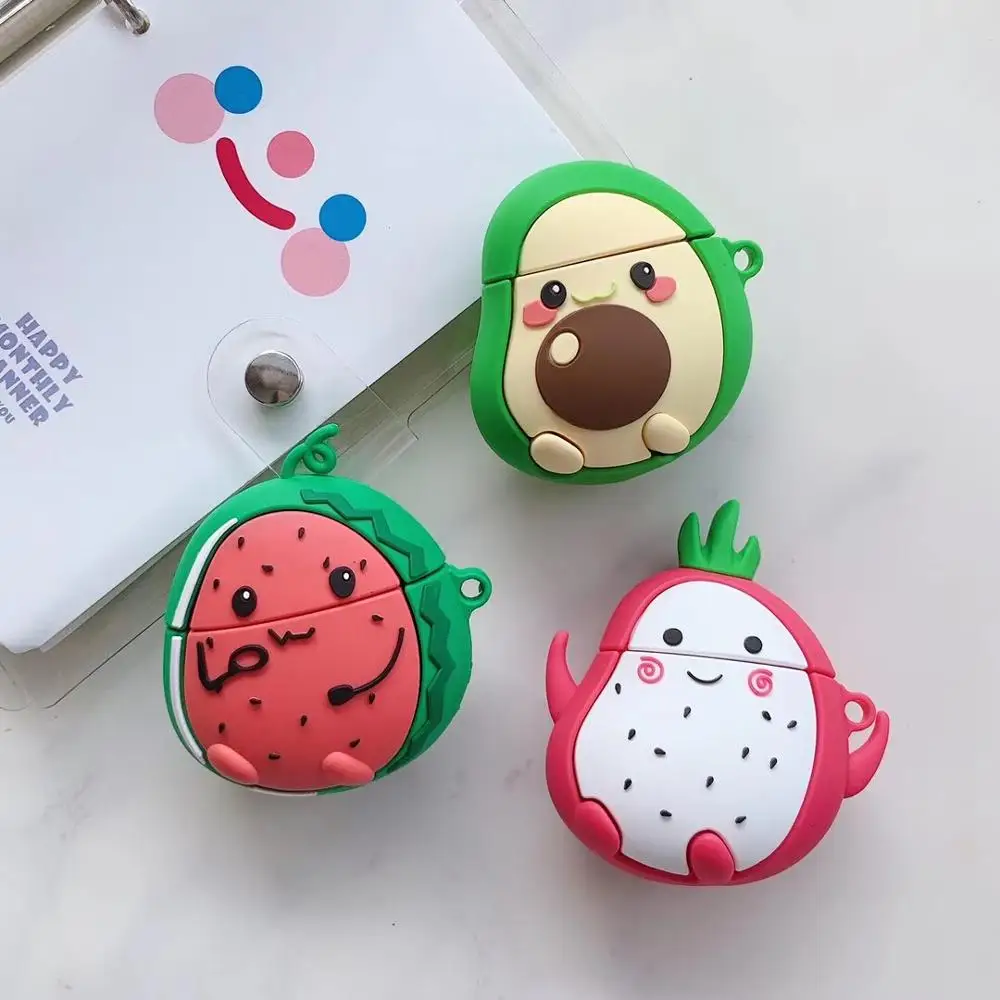 

cute for airpod case avocado for airpods case silicon fruit 3D for air pod case cover 2020 summer