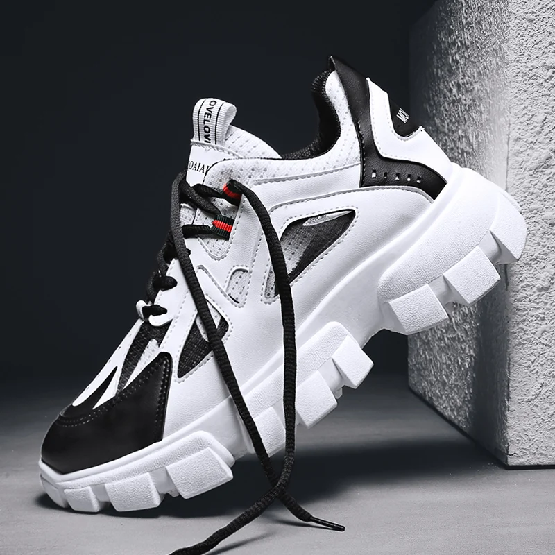 

Men's shoes autumn new Korean version of the wild sports running shoes increased old tidal shoes casual
