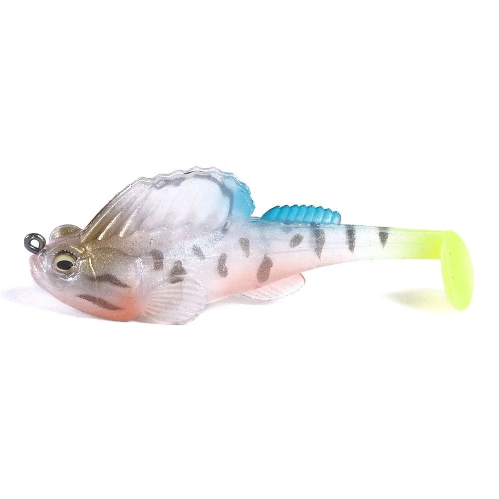 

Low MOQ Bass Fishing Soft Bait Fishing Lure Lead Jig Head Fish 70mm 14g swim bait, 10 colours available/unpainted/customized