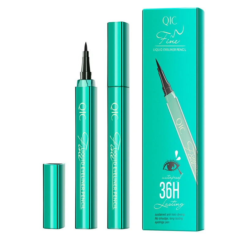 

Waterproof Sweat Proof Quick Drying Eyeliner Pencil Without Smudging Liquid Eyeliner Pen, As picture