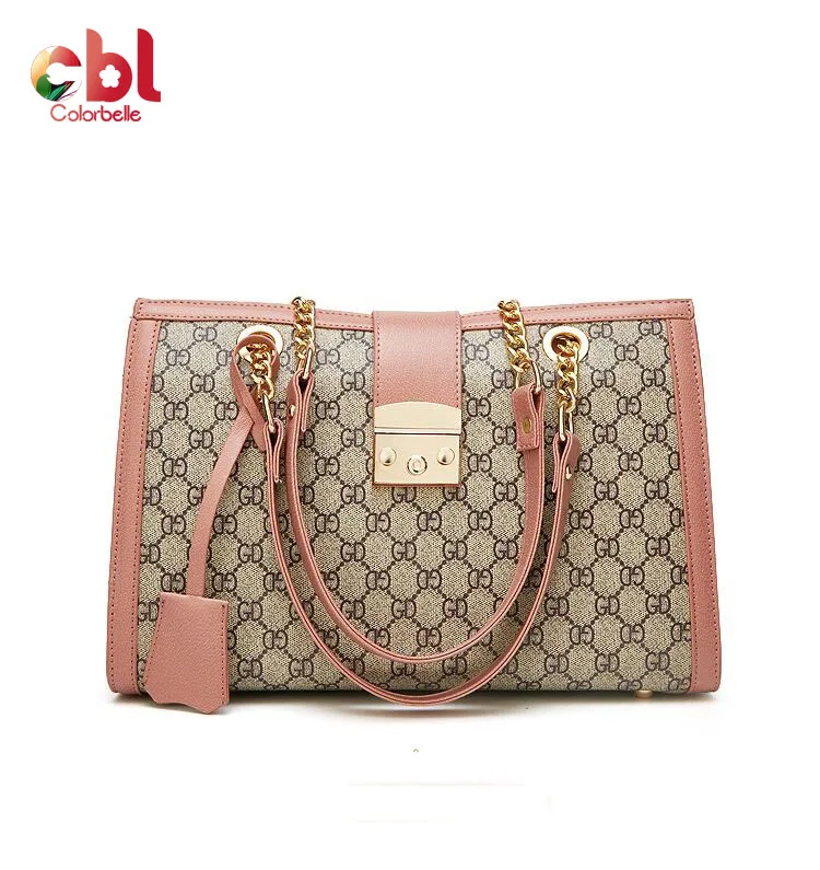 

Fashion wholesale designer hand bag lady large handbag Chain Shoulder tote pu leather bags women handbag, Black,colorful