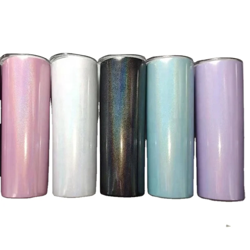 

RTS 20oz Shiny Luxury sublimation coating Leakproof Insulated Double Wall Stainless Steel Skinny Tumbler Cups Wholesale, There are 6colors in stock