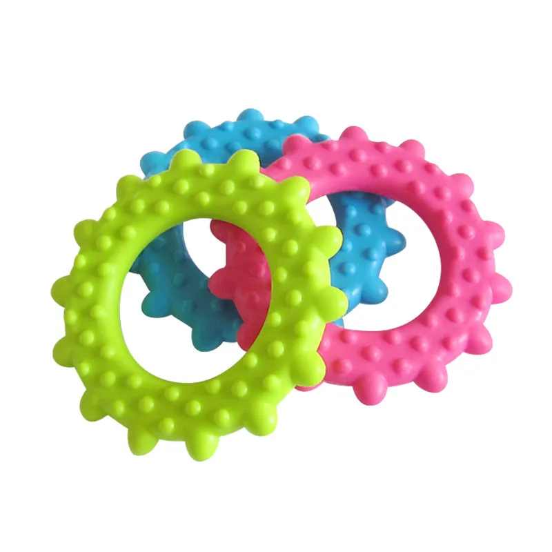 

Wholesale TPR Sun Circle Pet Toys Bite Resistant Teeth Cleaning Dog Chew Toy Rubber Training Interactive Dog Toy, Colorful