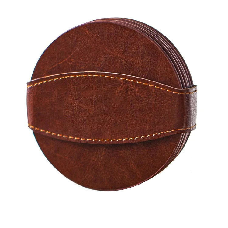 

Wholesale PU Coaster For Table, Customized color