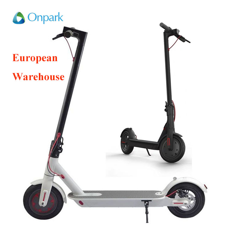 

europe dropshipping 350w 8.5 inch cheap white electric scooter for adults