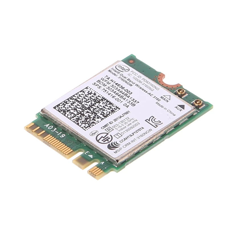 

9560NGW Wireless-AC NGFF M.2 CNVio Dual Band BT5.0 Wifi Card D P/N 0T0HRM A00