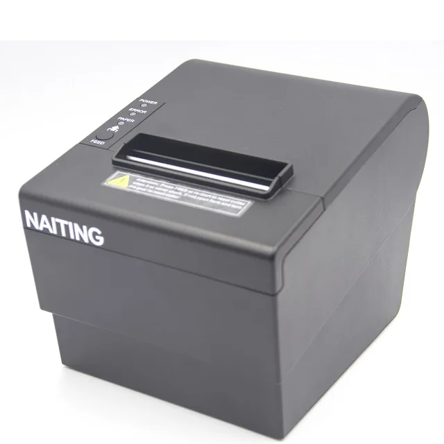 

Cheap Supermarket shop POS USB thermal barcode receipt 80mm printer, Black color