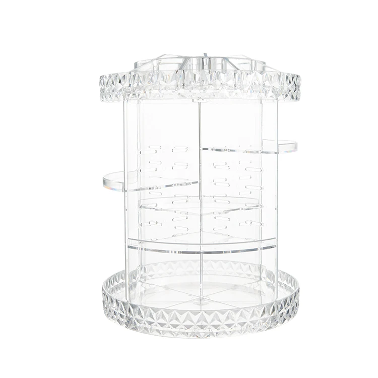 

Wholesale Desktop Makeup Organizer Transparent Material 360 Rotating Makeup Organizer