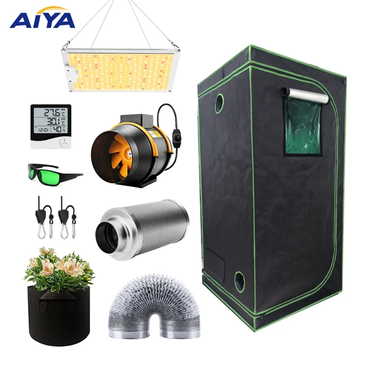 

Led Size Customized Grow Tent 120*120*200cm Hydroponic Grow Tent Full Kit For Sale Indoor Plants, Black