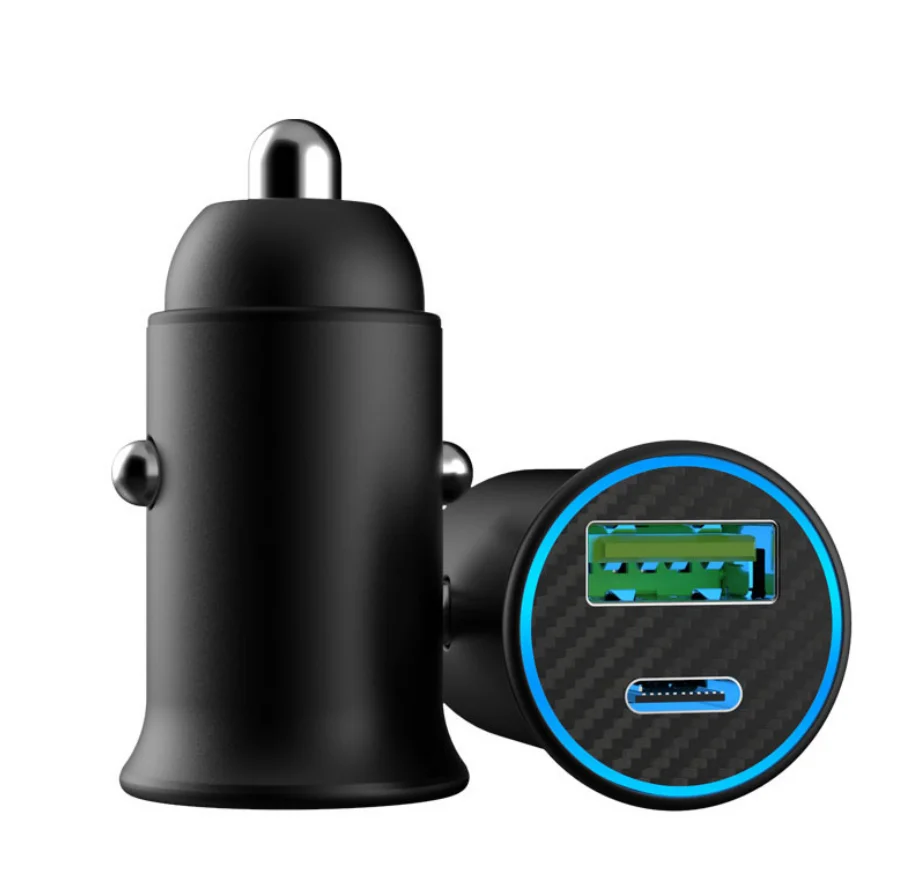 

portable super mobile phone charging pd fast dual holder 18w usb A1USB A3 QC3.0 electric wireless adapter car charger, Black white/custom