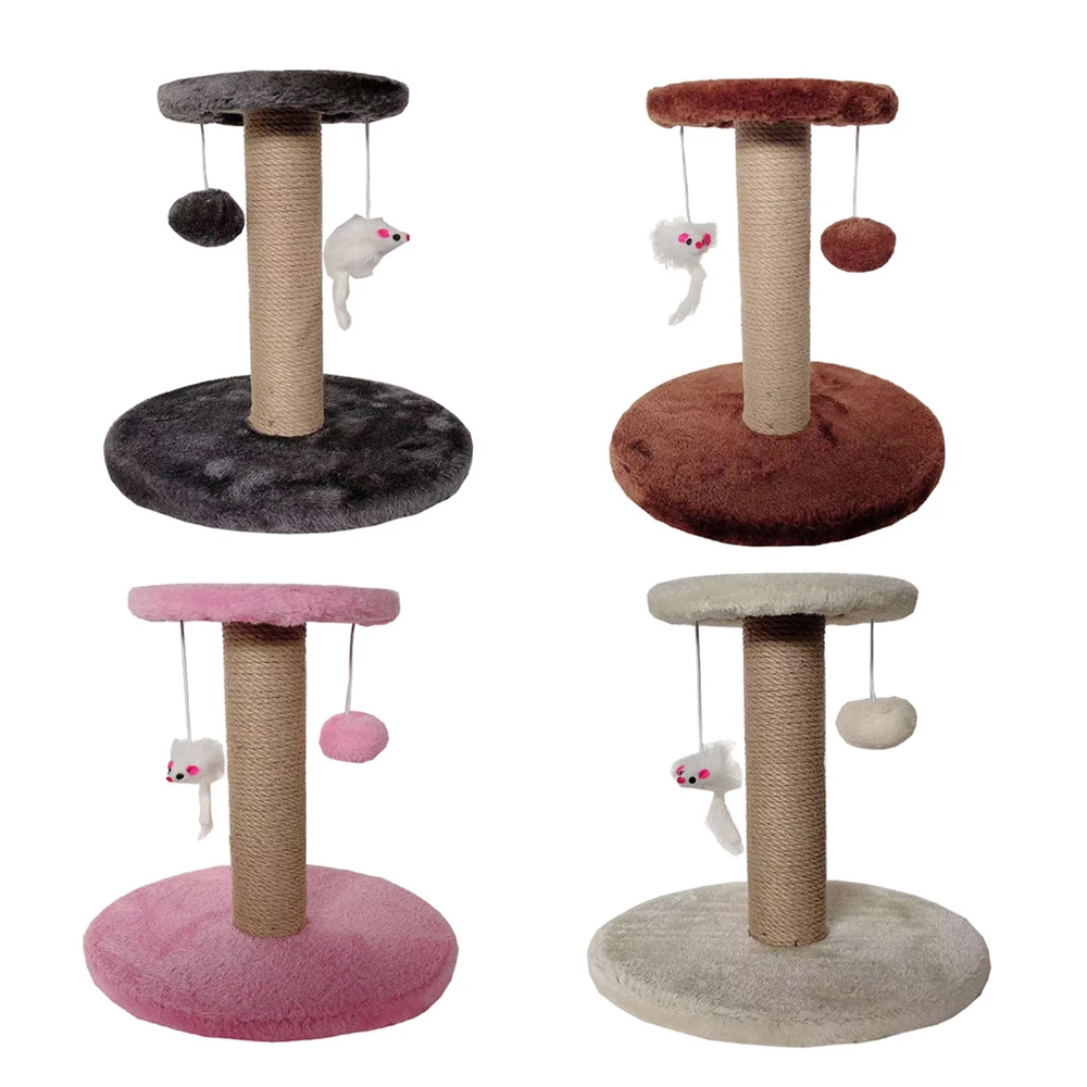 

Cat Tree Tower, Cat Climbing Frame Furniture Scratching Post for Kitty Climber House Playing Relax and Sleep, Pink, grey, brown, black