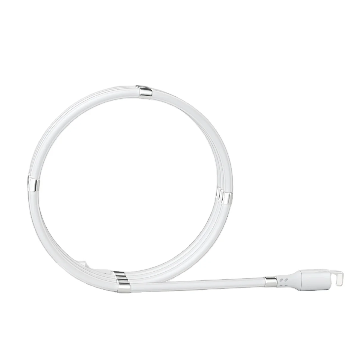 New design Self winding USB charging cable for iPhone type c micro Easy-coil redesigned supercalla magnetic charging cable - idealCable.net