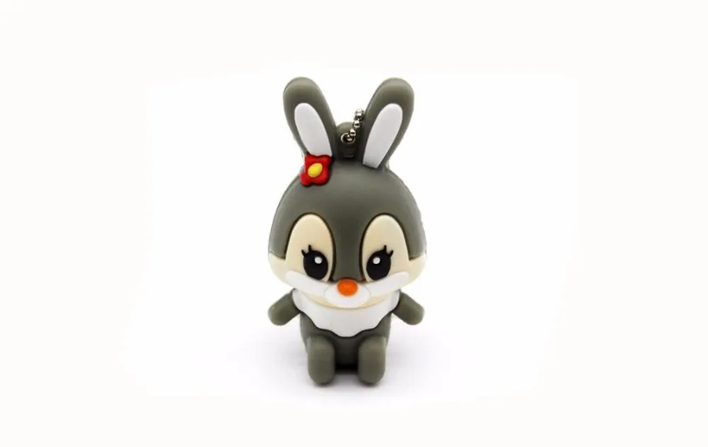 Cartoon Rabbit Usb 2.0 Flash Drive 4GB 8GB 16GB 32GB 64GB 128GB Usb Memory Card Usb Flash Memory Stick Pendrive Thumb Drive Disk - ANKUX.COM