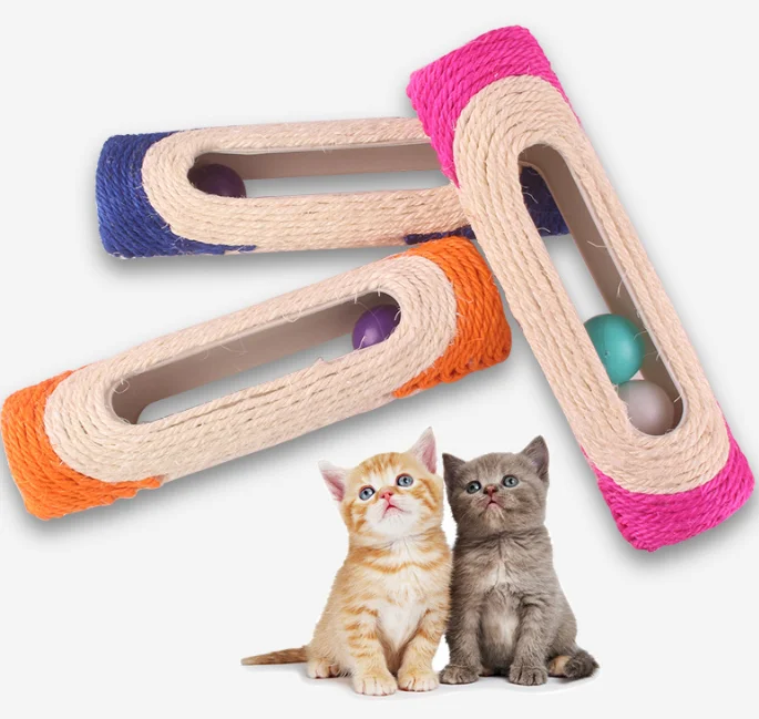

New Style IQ Training Removable Natural Sisal Interactive Scratching Toys