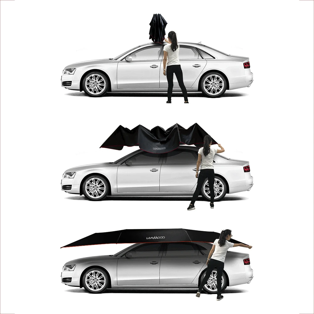 
Lanmodo 4.8m manual Large Size Portable Fashionable Car Covers withstand hail 