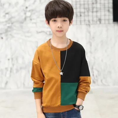 

High quality korean new casual spring autumn kids t-shirt hoodie for boy