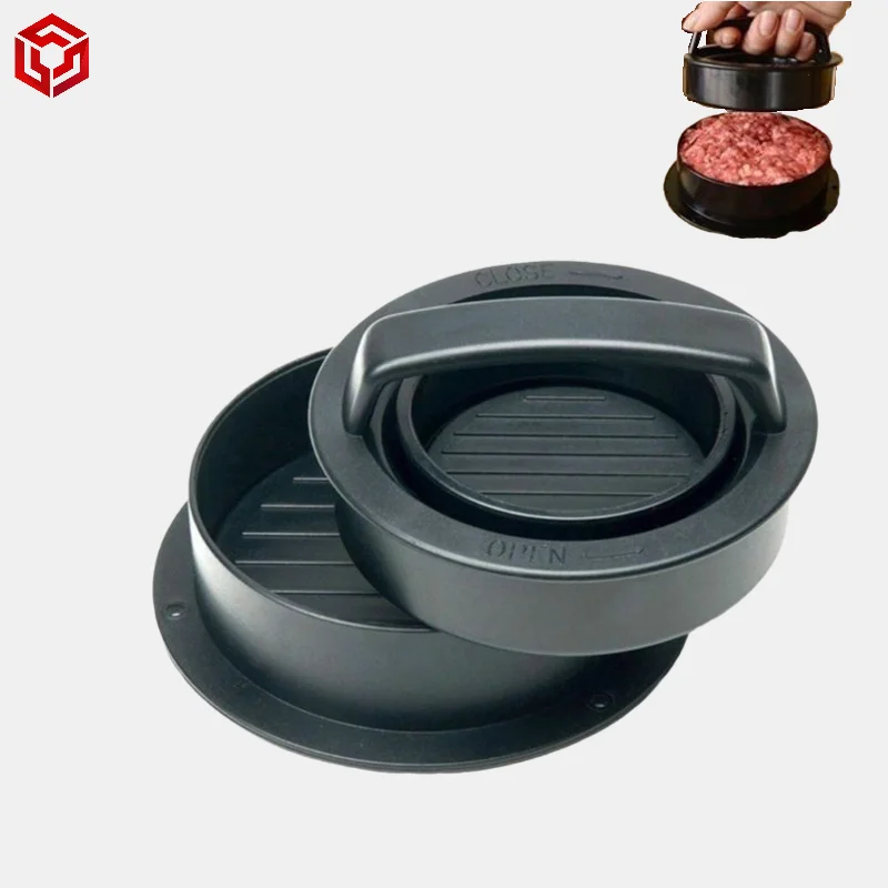

Meat Press Hamburger Patty Making Combination Patty Mould Kitchen Supplies Hamburger Meat Pie Tools, Balck