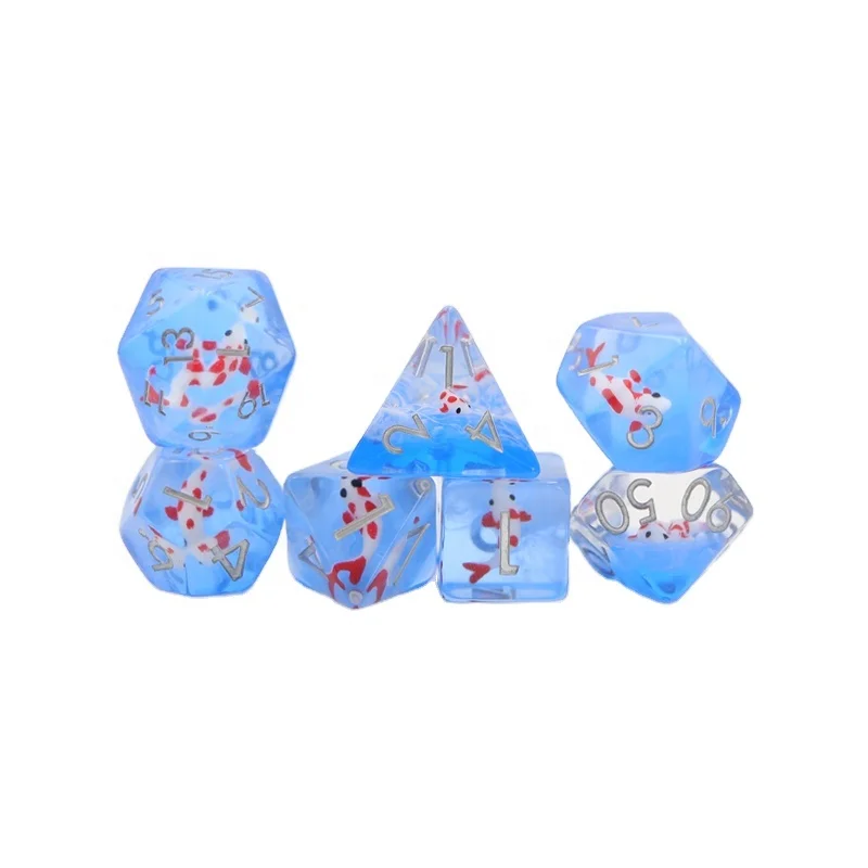 

D&D board game polyhedral custom resin stuffing dice