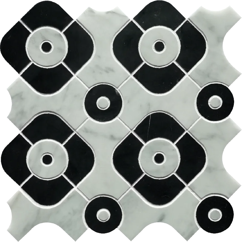 Waterjet Granite Wall Black And Grey Tile Exterior Decorative Materials US Supplier