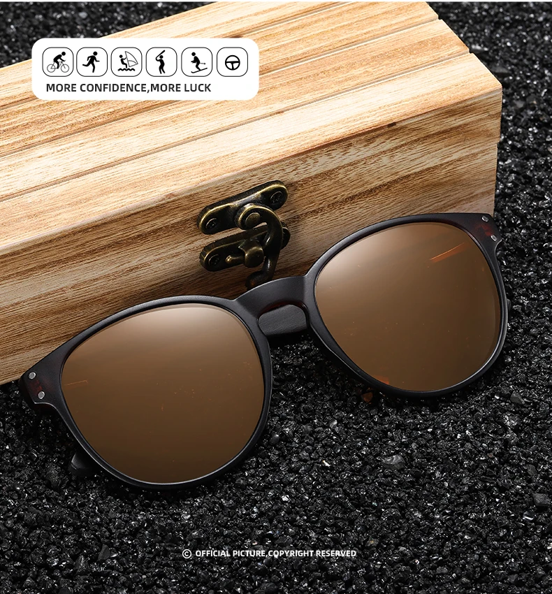 

Sunglasses 2021 Tea-color Lenses Eyewear 2021 Wooden Unisex Men Women Stylish Small Rectangle Rimless Sunglasses, Mix