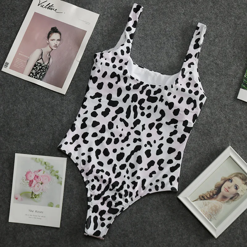 

Bikini 2021 sexy snakeskin print tank top one-piece bikini swimsuit women