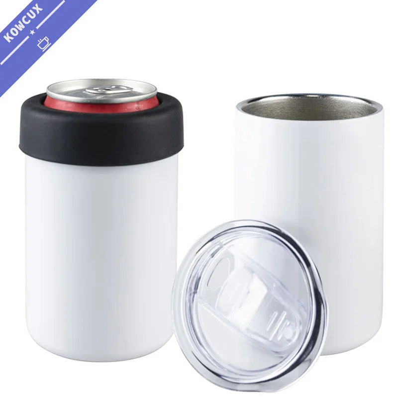 

USA Warehouse Free Shipping 12oz Stainless Steel Double Wall Sublimation Blanks Insulator Skinny Can Cooler