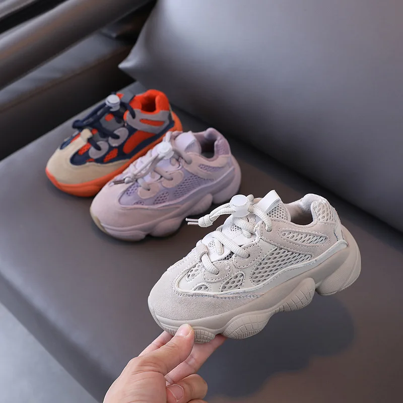 

2021 Boys Girls Fashion Brand Sneakers Toddler Little Big Kids Casual 500 Chunky Trainers Children Sports School Walking Shoes