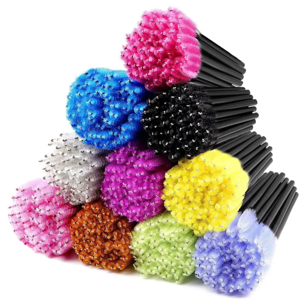 

Dropship suppliers 50pcs a bag LOW MOQ eco friendly soft wholesale manufacturers disposable eyelash brushes