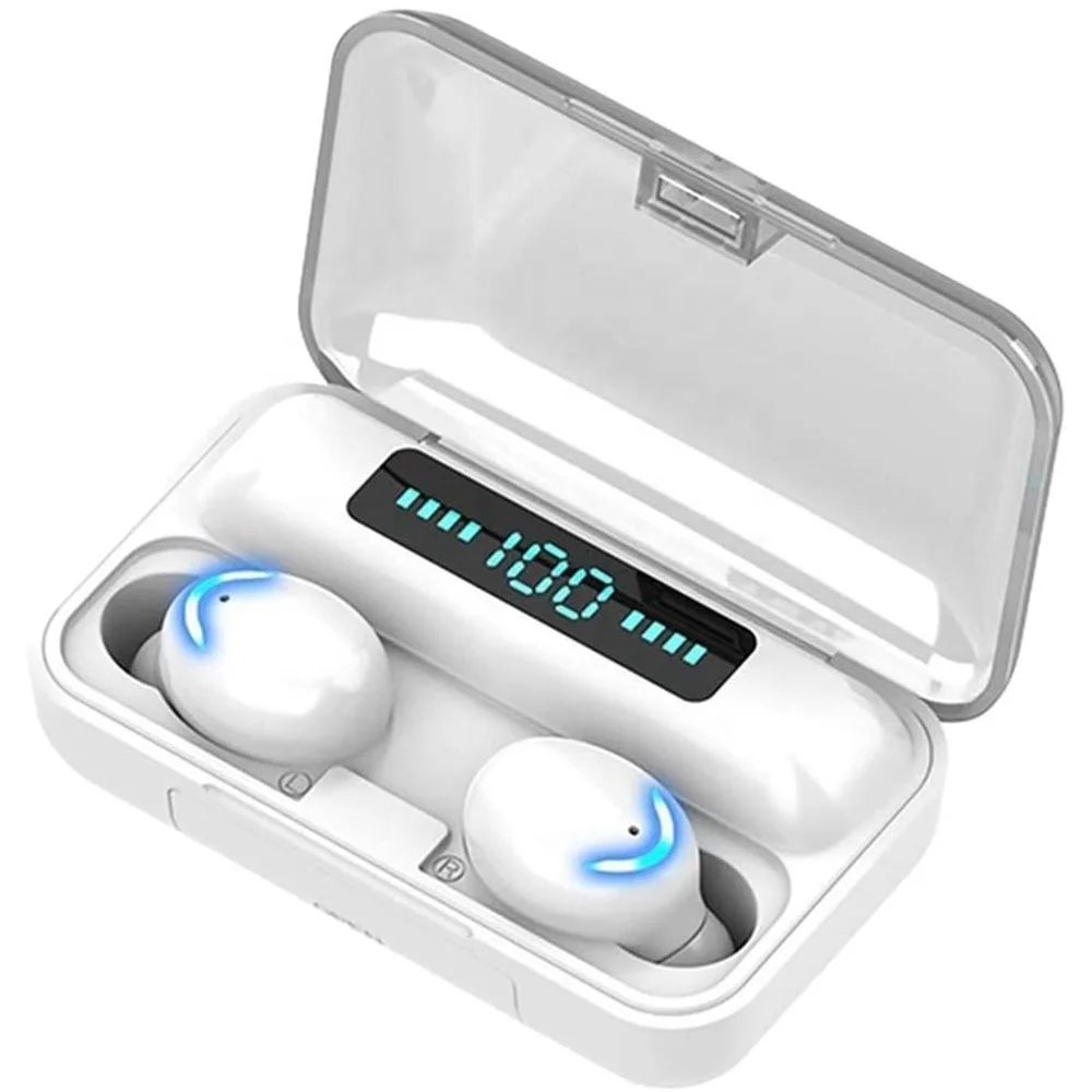 

True Wireless Earbuds 2000mAh LCD Display F9 5.0 TWS Waterproof Touch Control Earphones Mini Wireless Stereo Headset