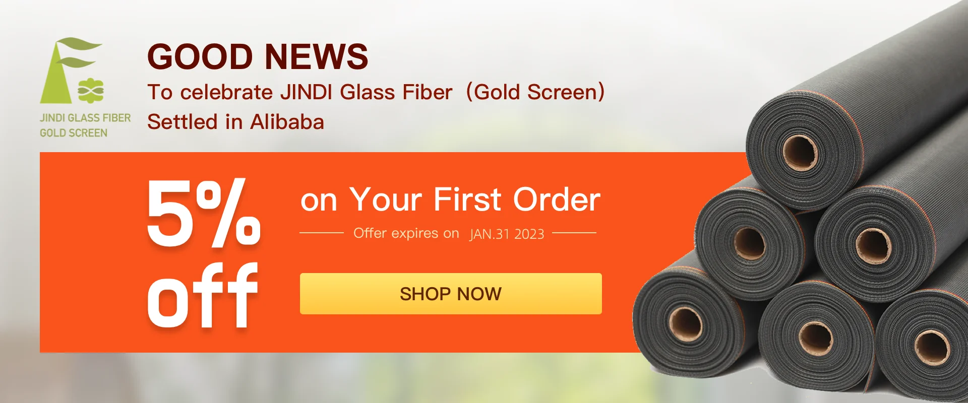 Wuqiang Jindi Glass Fiber Co., Ltd. Fiberglass Insect Screen(Soft and