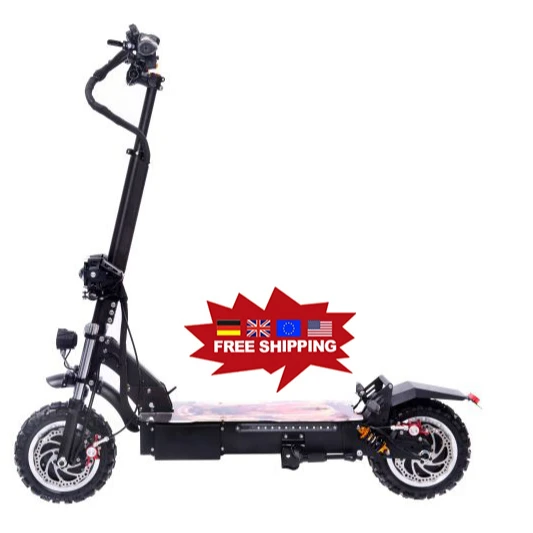 

EU warehouse free shipping 11inch 60V 5600w Outdoor Mobility fat tire off road electric scooters for adults