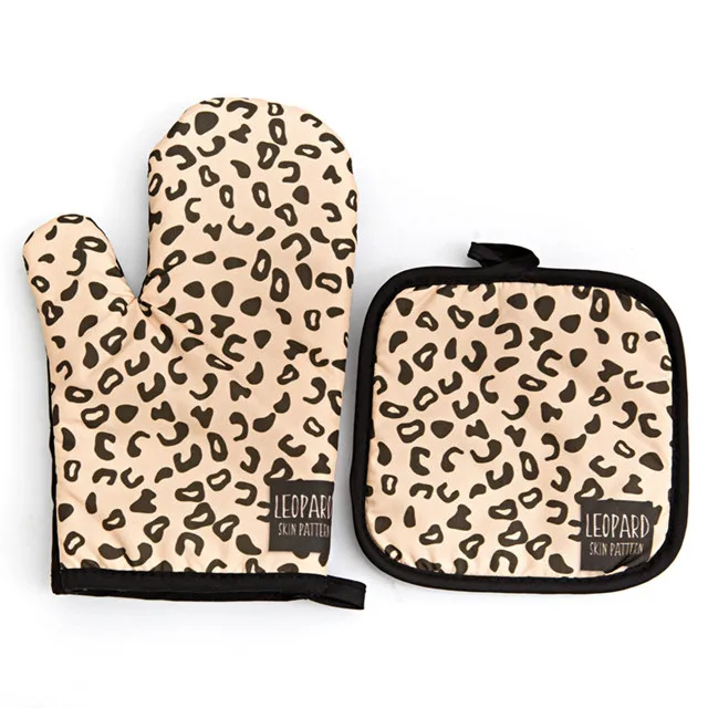 

double oven glove heat resistant oven mitts pot holders