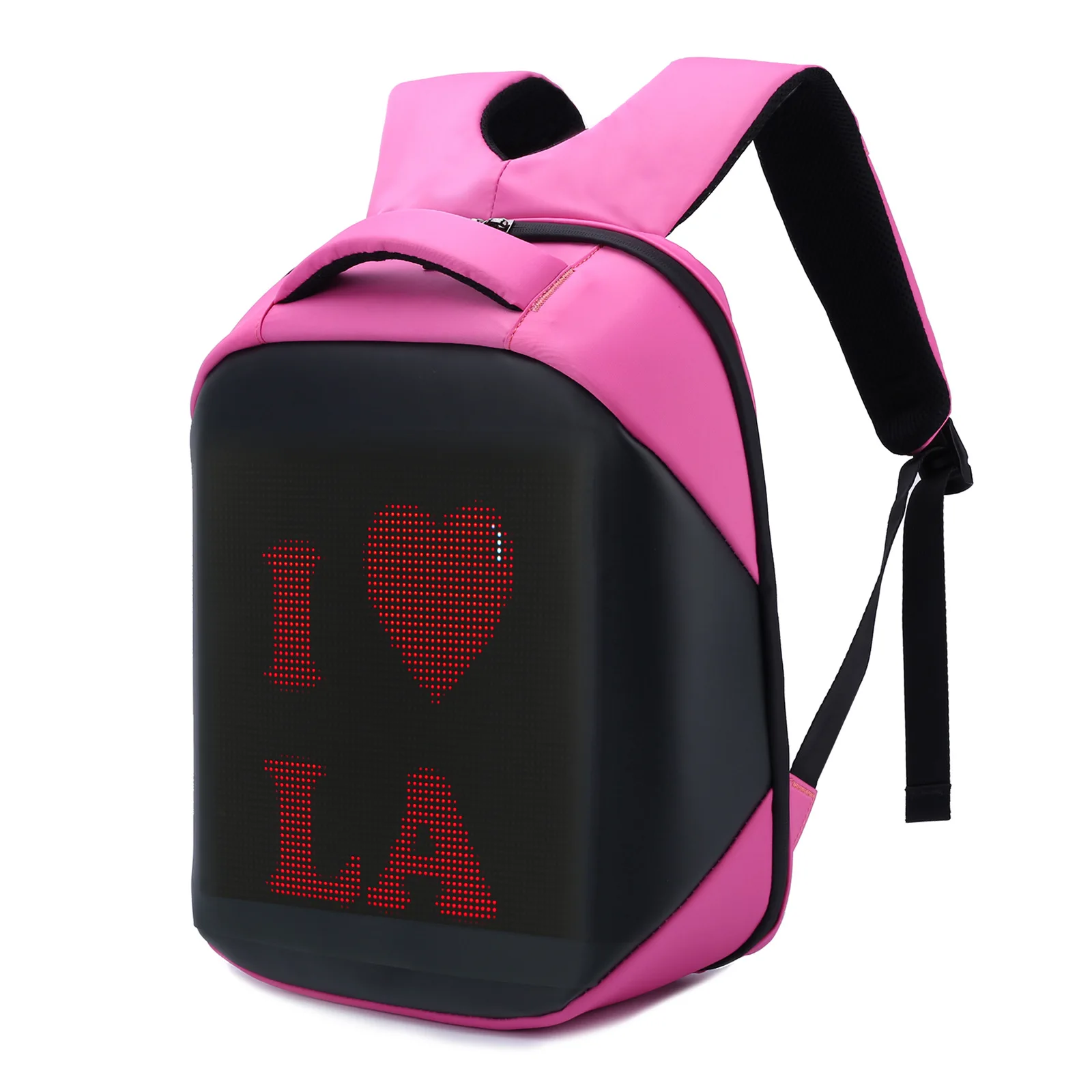 

Smart LED Backpack Fashion Black Customizable Laptop Backpack School Backpack College Bookbag, Blue,black, gray