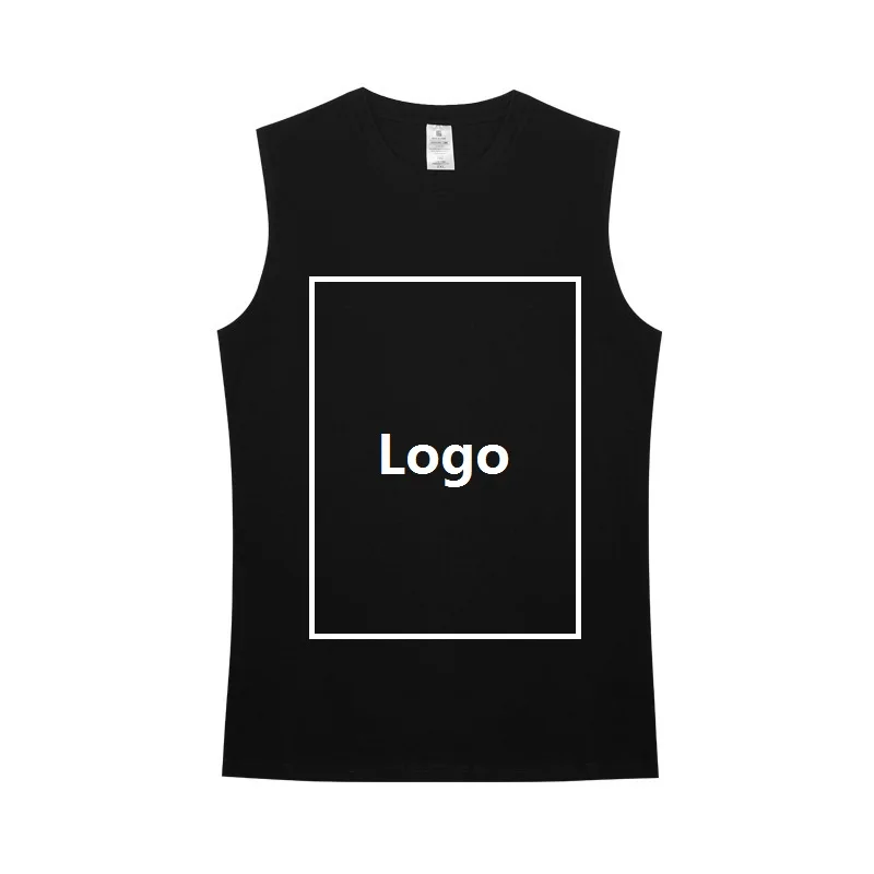 

Low MOQ Custom Logo Mens Fitness Cotton Tank Top