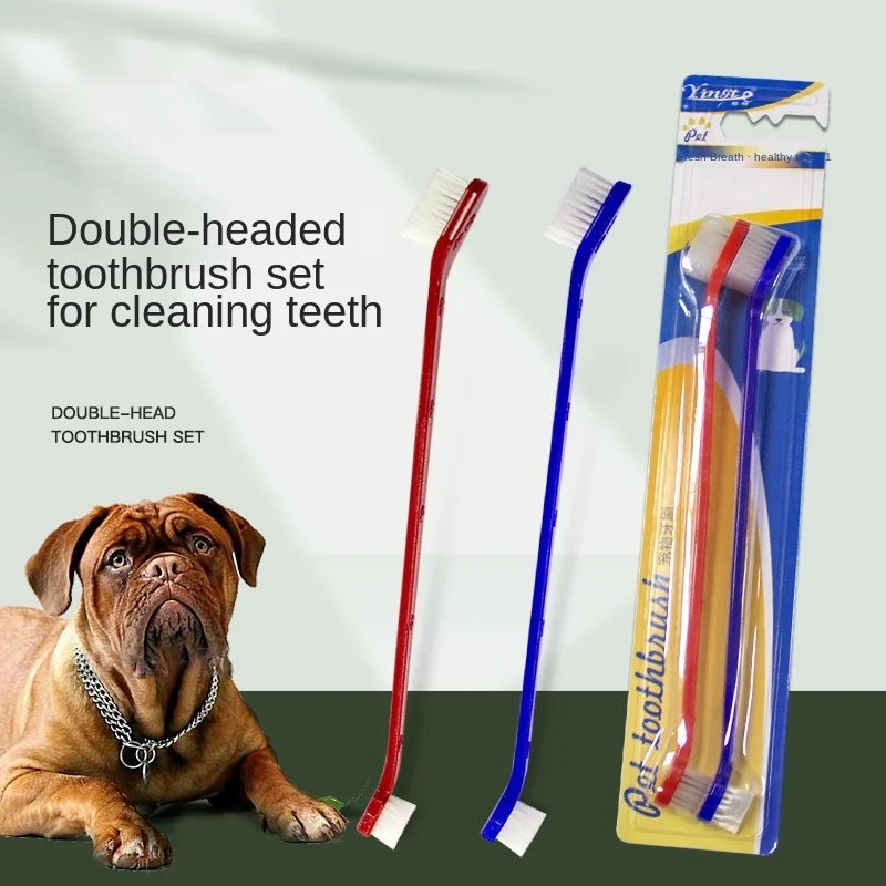 

3d Double Sided Pet Dog Cleaning Toothbrush For Dogs, Customized