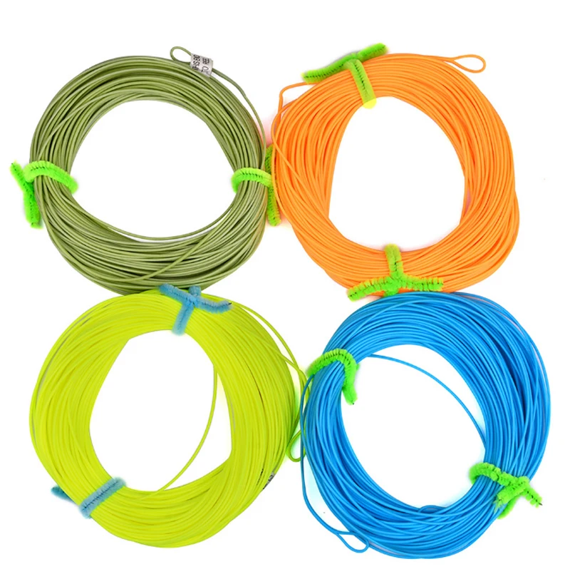 

Amazon 30.5m Multi-color Floating Main Line With Connector Floating Weight Front Fly Fishing Line, 4colors
