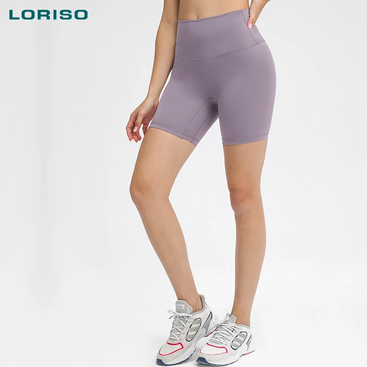

2021 spring female women ladies workout nylon biker athletic sweatshorts sports running gym fitness yoga sweat shorts for women, Multi-color optional