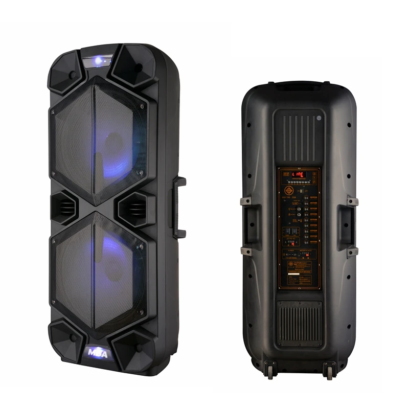 Professional Stage Dual 15 Inch Woofer 3 Inch Tweeter U Disk Play Back Speaker With High Power Perfect Bass Sound Audio System Buy Fashion Sound Speaker Big Woofer Speaker For Stage Karaoke Lights Karaoke Lighs