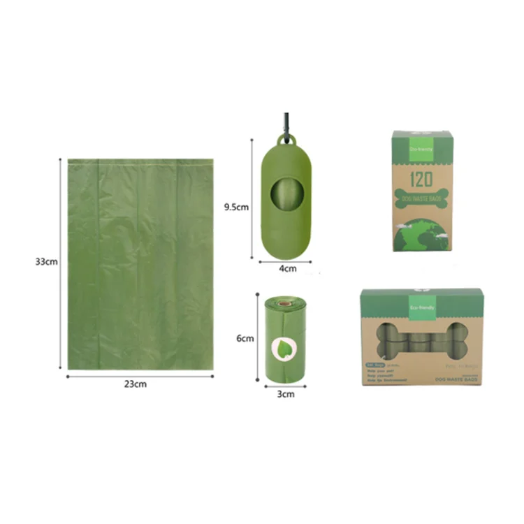 Private label custom biodegradable dog poop bag dispenser waste bag for dogs