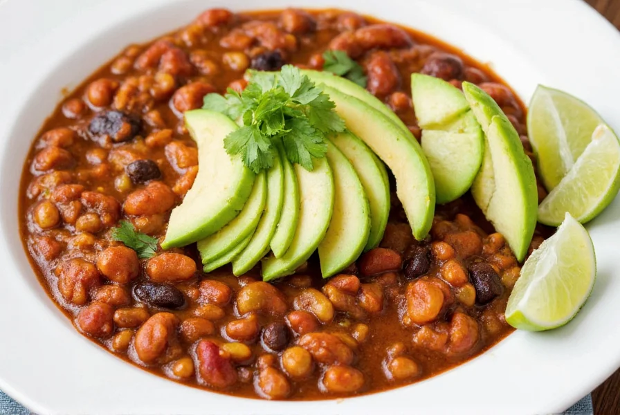 Variantes de présentation du chili végétarien Cookie and Kate